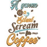 A-Yawn-is-a-Silent - Embroidery Design - FineryEmbroidery